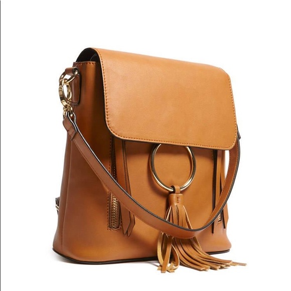 Forever 21 Handbags - Forever 21 | Brown Boho Tassel Mini Backpack